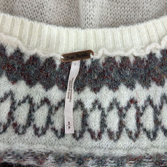 Free People Lock Lomand Off The Shoulder Pullover Sweater Size S - Picture 5 of 9